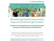 Tablet Screenshot of cameron-partners.com